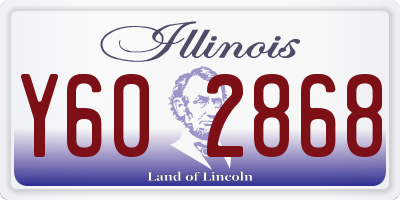 IL license plate Y602868