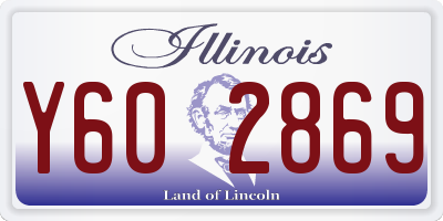 IL license plate Y602869