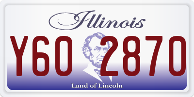 IL license plate Y602870