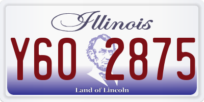 IL license plate Y602875