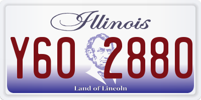 IL license plate Y602880
