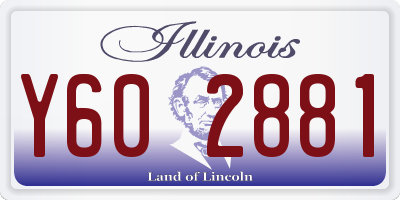 IL license plate Y602881