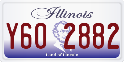IL license plate Y602882
