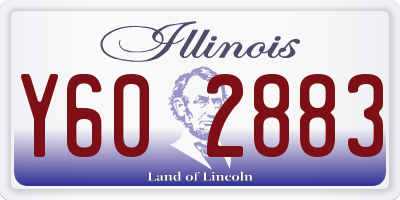 IL license plate Y602883