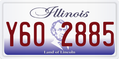 IL license plate Y602885