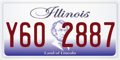 IL license plate Y602887