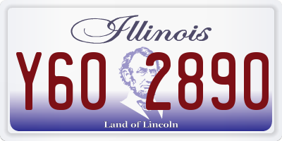 IL license plate Y602890