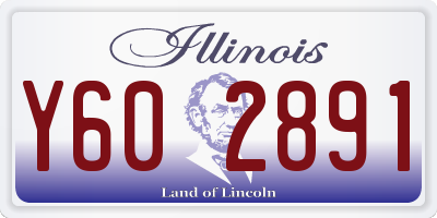 IL license plate Y602891