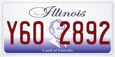 IL license plate Y602892