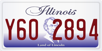 IL license plate Y602894