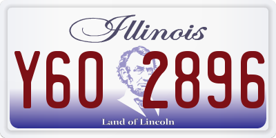 IL license plate Y602896
