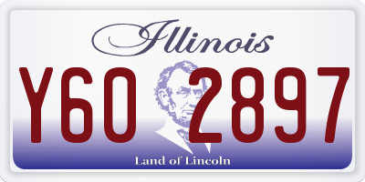 IL license plate Y602897