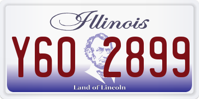 IL license plate Y602899