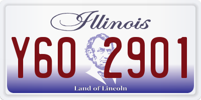 IL license plate Y602901