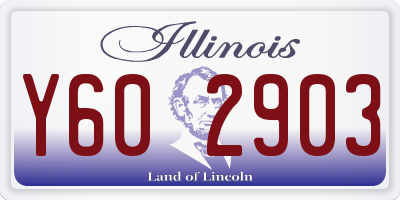 IL license plate Y602903