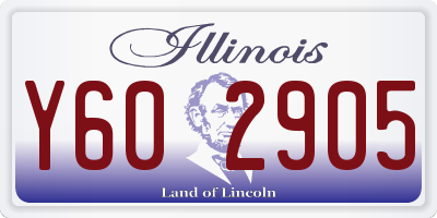 IL license plate Y602905