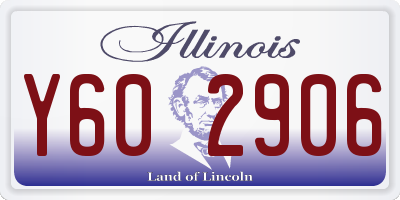 IL license plate Y602906