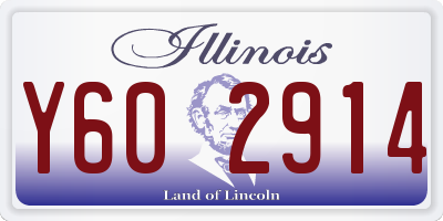 IL license plate Y602914