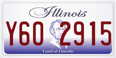 IL license plate Y602915