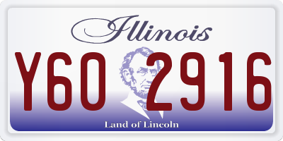 IL license plate Y602916