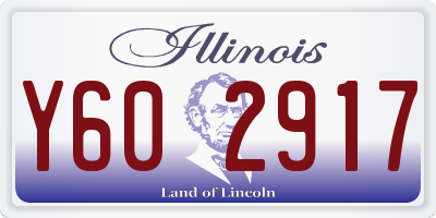 IL license plate Y602917