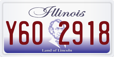 IL license plate Y602918