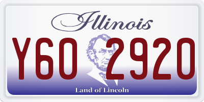 IL license plate Y602920
