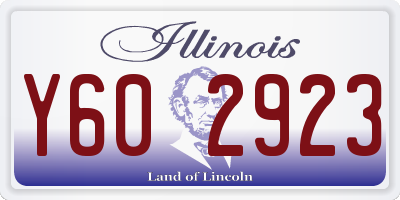 IL license plate Y602923