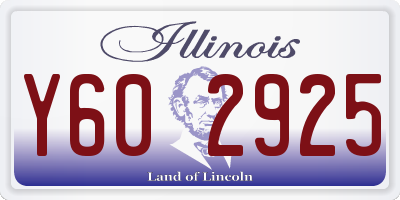 IL license plate Y602925