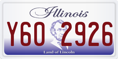 IL license plate Y602926