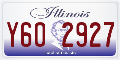 IL license plate Y602927