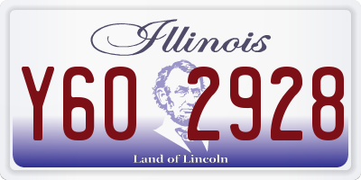 IL license plate Y602928