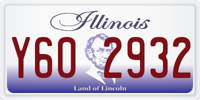 IL license plate Y602932