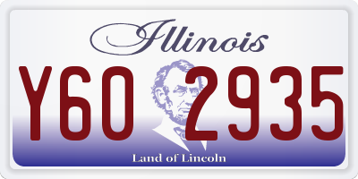 IL license plate Y602935