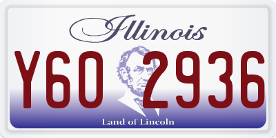 IL license plate Y602936