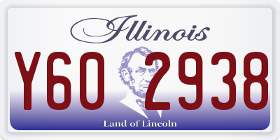 IL license plate Y602938