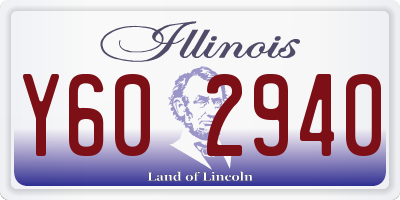 IL license plate Y602940