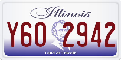 IL license plate Y602942