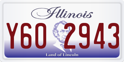 IL license plate Y602943