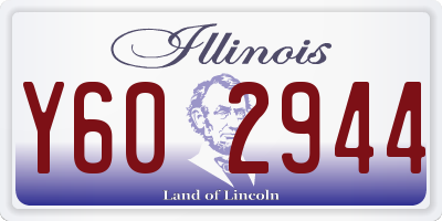 IL license plate Y602944