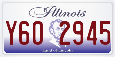 IL license plate Y602945