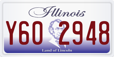 IL license plate Y602948