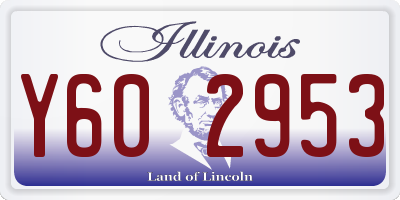 IL license plate Y602953