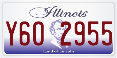 IL license plate Y602955