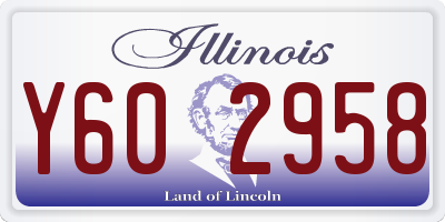 IL license plate Y602958