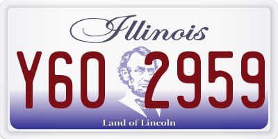 IL license plate Y602959
