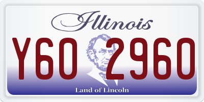 IL license plate Y602960