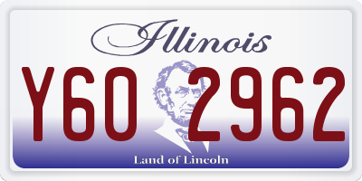 IL license plate Y602962