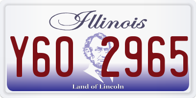 IL license plate Y602965