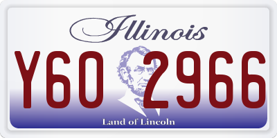 IL license plate Y602966